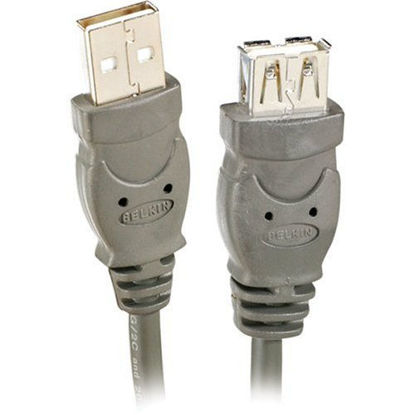 Picture of Belkin USB A/A Extension Cable, USB Type-A Female and USB Type-A Male (6 Feet), Black