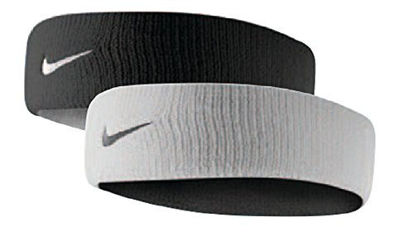 Picture of Nike Dri-Fit Home & Away Headband (One Size Fits Most, White/Black)