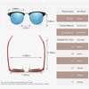 Picture of AEVOGUE Polarized Sunglasses Semi-Rimless Frame Brand Designer Classic AE0369 (Black&Black Frame, 48)
