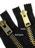 Picture of KGS 5 inch Metal Zipper #5 | Golden Color | 5 pcs/Pack