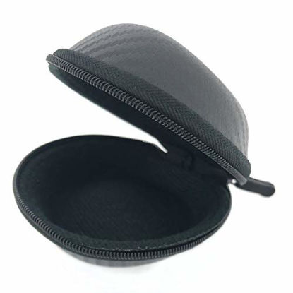 Picture of Watch Travel Carrying Case Storage Carbon Fiber Design Fits 52mm Watches Smart Watches