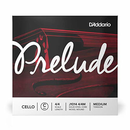 Picture of D'Addario Prelude Cello Single C String, 4/4 Scale, Medium Tension