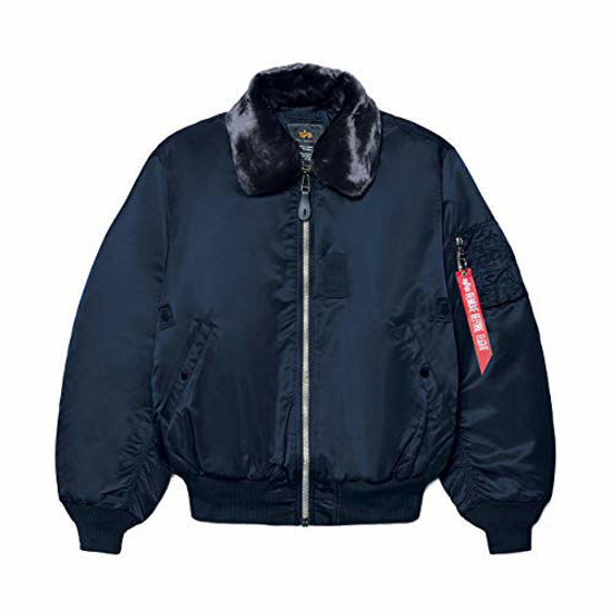 Picture of Alpha Industries Men's B-15 Flight Jacket (XL, Replica Blue)