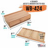 Picture of U.S. Art Supply 4 Drawer Wood Artist Supply Storage Box - Pastels, Pencils, Pens, Markers, Brushes