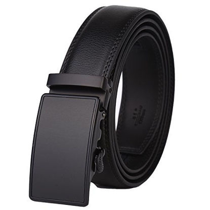 Picture of Lavemi Men's Real Leather Ratchet Dress Belt with Automatic Buckle,Elegant Gift Box(55-0027 52")