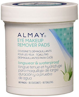 Picture of Almay Longwear & Waterproof Eye Makeup Remover Pads, 80 Count