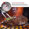 Picture of KT THERMO Deep Fry Thermometer With Instant Read,Dial Thermometer,12" Stainless Steel Stem Meat Cooking Thermometer,Best for Turkey,BBQ,Grill