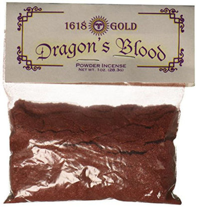 Picture of AzureGreen 1 X Dragons Blood Powder Incense 1618 Gold