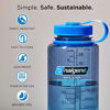 Picture of Nalgene Tritan Wide Mouth BPA-Free Water Bottle, Clear w/ Green Cap, 32-Ounces
