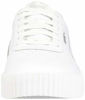Picture of PUMA womens Carina Sneaker, Puma White-puma White-puma Silver, 8.5 US