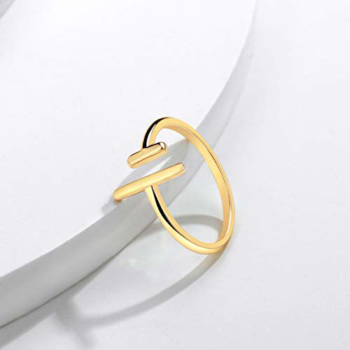 GetUSCart- Valloey Rover Womens 14k Gold Starking Rings,Double X Criss ...