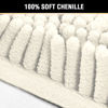 Picture of Cream Bath Mat Soft Shaggy Bathroom Rugs Rugs Luxury Microfiber Washable Bath Rug for Floor Bathroom Bedroom Living Room, 20 x 32 inches