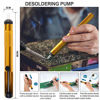 Picture of Soldering Iron, Soldering Iron Kit Electronics, 60W Adjustable Temperature Welding Tool, 5pcs Soldering Iron Tip, Soldering Iron Stand, Desoldering Pump, Tweezers, Solder Wire, Rosin, Carry Bag