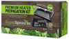 Picture of Super Sprouter Premium Propagation Kit with Heat Mat, 10" x 20" Tray, 7" Dome & T5 Light, 5 Piece, Black/Clear