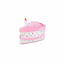 Picture of ZippyPaws - Birthday Cake Squeaky Dog Toy with Soft Stuffing - Pink