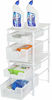 Picture of Simple Houseware Stackable 2 Tier Sliding Basket Organizer Drawer, White