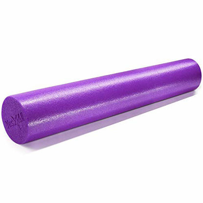 Picture of Yes4All Premium Medium Density Round PE Foam Roller for Physical Therapy - 36inch (Purple)