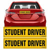Picture of TOTOMO Student Driver Magnet Sticker - (Set of 2) 12"x3" Highly Reflective Premium Quality Car Safety Caution Sign Student Drivers #SDM02