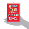 Picture of NobleWorks - Funny Card for Valentines Day - Naughty Adult Humor, Valentine Love Notecard with Envelope (1 Card) - Never Find Your Body 2151