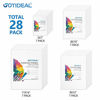 Picture of GOTIDEAL Canvas Panels Multi Pack, 5x7", 8x10", 9x12", 11x14" Set of 28,Professional Primed White Blank- 100% Cotton Artist Canvas Boards for Painting, Acrylic Paint, Oil Paint Dry & Wet Art Media