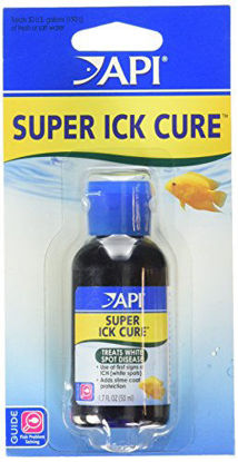 Picture of API LIQUID SUPER ICK CURE Freshwater and Saltwater Fish Medication Bottle, 1.7 oz (12A)