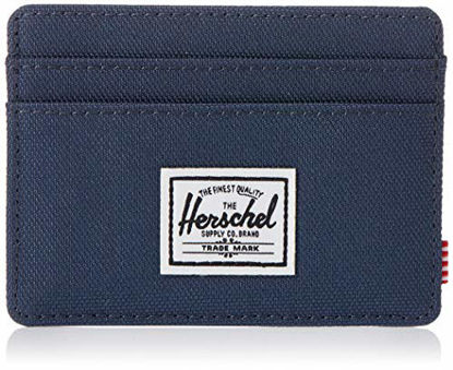 Picture of Herschel mens Charlie Rfid Card Case Wallet, Navy, One Size US