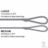 Picture of Pet's Company Slip Lead Dog Leash, Reflective Mountain Climbing Rope Leash, Dog Training Leash - 5FT, 2 Sizes (Medium, Grey)