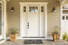 Picture of DII Hello Coir Fiber Doormat Non-Slip Durable Outdoor/Indoor, Pet Friendly, 18x30, Gray