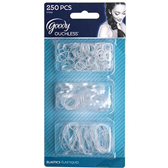 Picture of Goody Classics Polybands Hair Elastic, (MultiPack 250 On Clear), (0.649 Ounce) (Pack of 2)