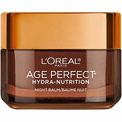 Picture of L'Oreal Paris Skincare Age Perfect Hydra Nutrition Ultra Nourishing Honey Night Balm, Face Moisturizer to Comfort, Improve Resilience on Dry Skin, Manuka Honey and Nurturing Oils, 1.7 oz.