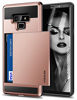 Picture of Vofolen Sliding Cover for Galaxy Note 9 Case Wallet Case Credit Card Holder ID Slot Heavy Duty Protection Dual Layer Protective Hard Shell Hybrid Bumper Armor Case for Samsung Galaxy Note 9 Rose Gold