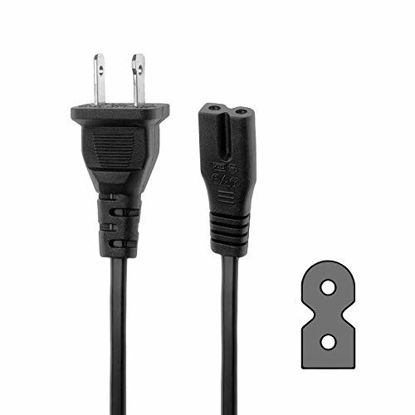 Picture of Genuine AC Power Cord Singer Power Cord Sewing Machine Cable for Fig8 Brother Singer Husqvarna Viking Babylock Sewing Machine Models and Vizio-LED-TV Smart-HDTV E-M-Series