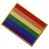 Picture of ZEGIN LGBT Rainbow Flag Embroidered Emblem Iron On Sew On Gay Rights Patch
