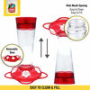 Picture of More Birds Ruby Hummingbird Feeder, Glass Bottle, 5 Feeding Ports, 10-Ounce Nectar Capacity