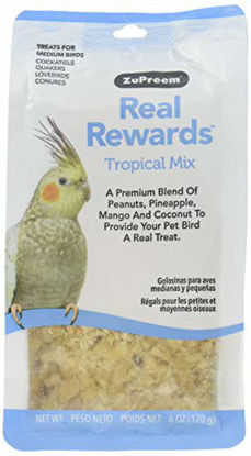 Picture of ZuPreem Real Rewards Tropical Mix Medium Bird Treats, 6 oz