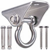 Picture of SELEWARE Innovative 1000 lb Capacity Permanent Antirust SUS304 Heavy Duty Swing Hanger Suspension Hooks with Bolt for Concrete Wooden Sets Playground Porch Indoor Outdoor Seat Trapeze Yoga, Gym