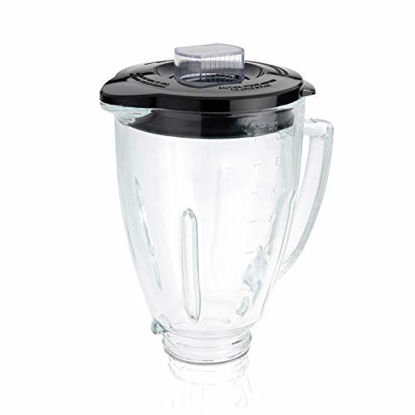 Picture of Oster Blender 6-Cup Glass Jar, Lid, Black and clear