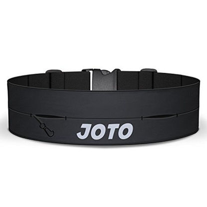 Picture of JOTO Running Belt Exercise Runner Belt, Sport Waist Pack for iPhone 12 Pro Max 2020 11 XS MAX XR X 8 7 Galaxy S20+ S10 Note10+, Flip Running Belt for Men Women Workouts Cycling Hiking Fitness -Black