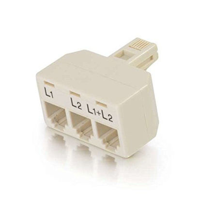 Picture of C2G 41062 Two Line Telephone Splitter L1 + L2