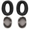 Picture of kwmobile 2X Earpads Compatible with Sony MDR-1000X / WH-1000XM2 - PU Leather Replacement Ear Pads for Headphones - Black