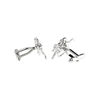 Picture of Sports Racing Riding Horse Races Plain Glossy White Metal Plated Steel Cufflinks
