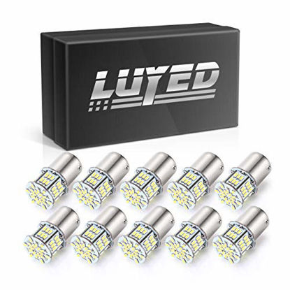 Picture of LUYED 12-24v Super Bright Low Power !10 x 650 Lumens 1156 1141 1003 3014 54smd Led Light Bulb Use for Back Up Reverse Lights,Brake Lights,Tail Lights,Rv Lights White