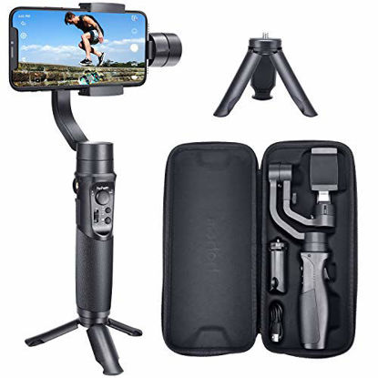 Picture of Hohem iSteady Mobile+, The 3-Axis Gimbal Stabilizer Compatible with iPhone 12 Pro 11 XS & Android Smartphones, Supports w/ 600° Roll Inception.