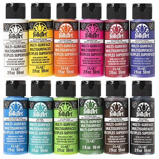FolkArt Metallic Acrylic Craft Paint Set Formulated to be Non-Toxic that is