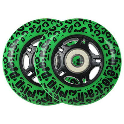 Picture of GREEN CHEETAH Wheels for RIPSTICK ripstik wave board ABEC 9 76MM 89A OUTDOOR Model: DECK