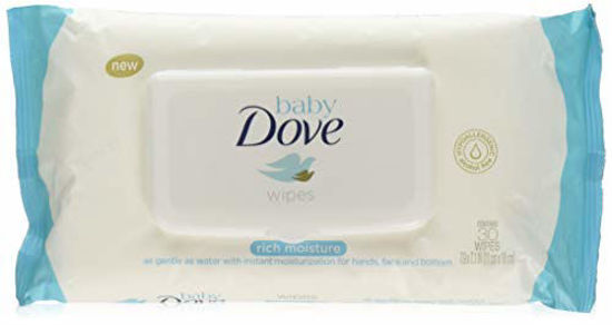 Picture of Dove Baby Wipes Rich Moisture 30 Count (2 Pack)