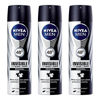 Picture of X 3 Nivea MEN Deodorant Invisible for Black and White Power Spray Anti Perspirant Spray 150ml-
