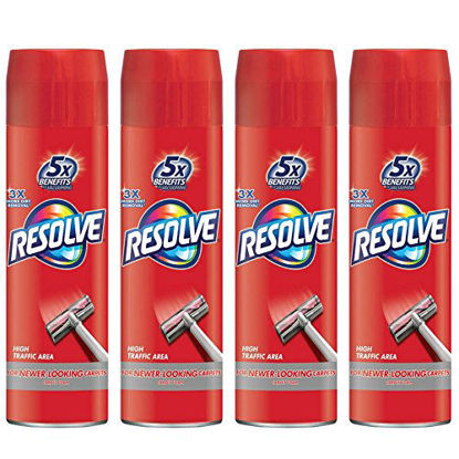 Picture of Resolve High Traffic Carpet Foam, 22 oz Can, Cleans Freshens Softens & Removes Stains (Pack of 4)