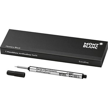 Picture of Montblanc Artfineliner Refill EF Mystery Black 114293 - Fineliner Refill with an Extra Fine Tip for Precise Drawings - 1 x Refill Cartridge