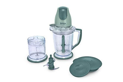 Picture of Ninja 400-Watt Blender/Food Processor for Frozen Blending, Chopping and Food Prep with 48-Ounce Pitcher and 16-Ounce Chopper Bowl (QB900B), Silver
